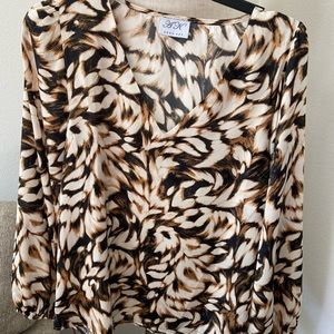 Ana Kay multi colored blouse NWOT